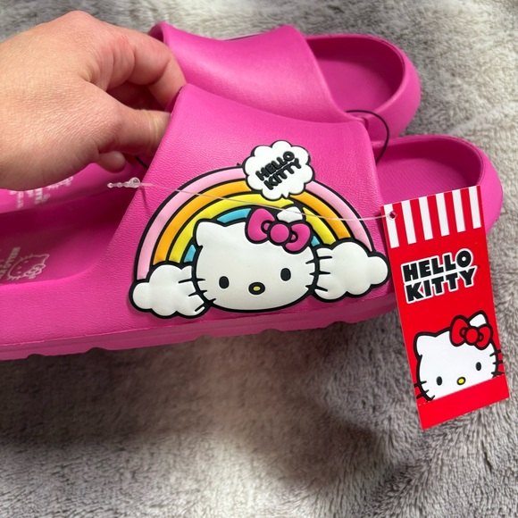 Hello Kitty Shoes - Hello Kitty Rainbow Pink slide Sandals